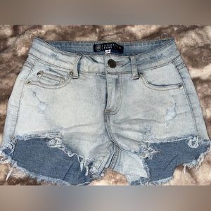Fashionova denim stretch shorts